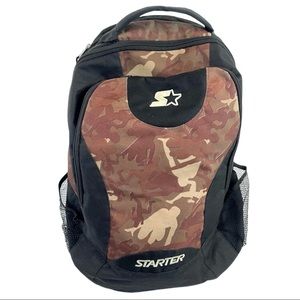 STARTER Runner Graphic Black Backpack with  Running Positions Graphics